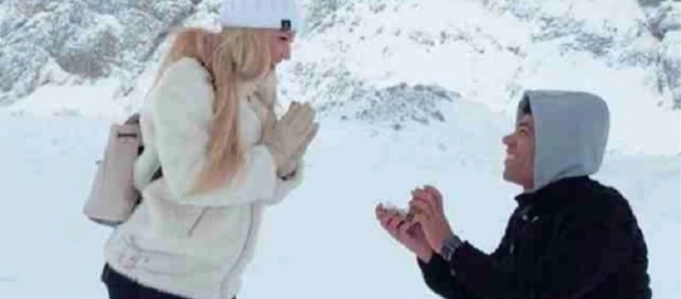 Ο Φάρλεϊ Ρόσα του Ατρόμητου έκανε πρόταση γάμου στο χιόνι (φωτο)